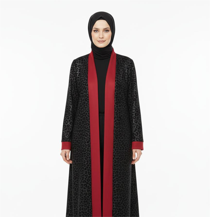 Double-Face Suede Tiger-Print Coat