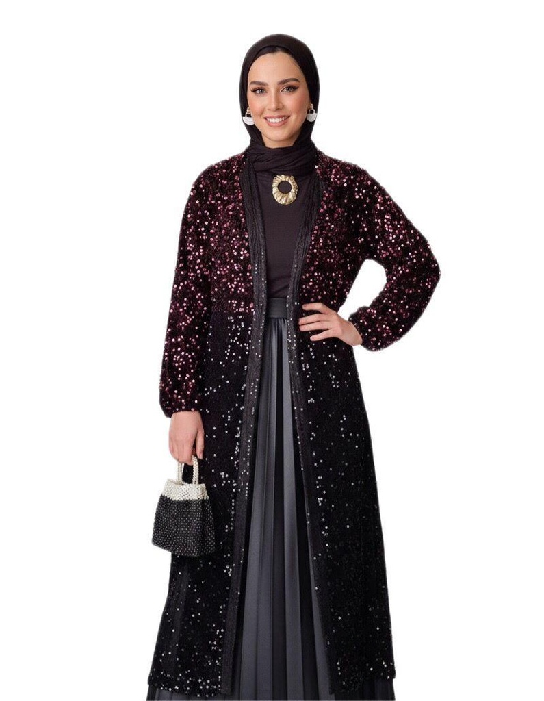 Multicolor Sequin Kaftan