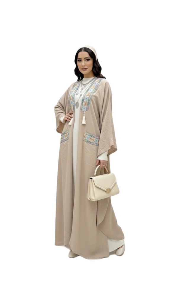 Colorful Embroidered Kaftan