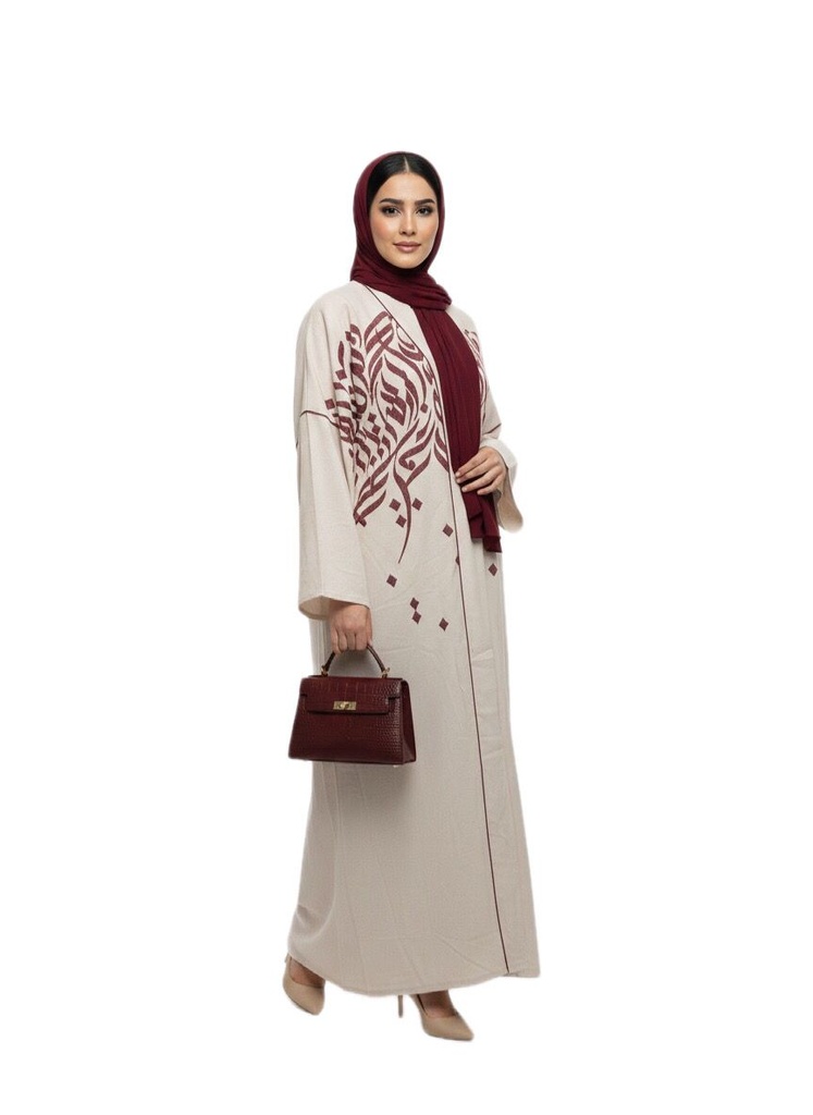 Modern Arabic Script Kaftan