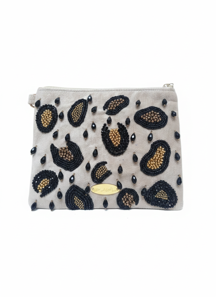 Hand-Embellished Royal Pouch