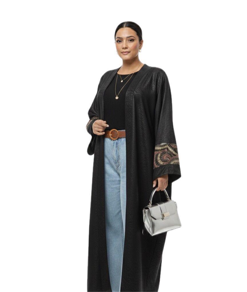 Luxurious Back-Embellished Kaftan