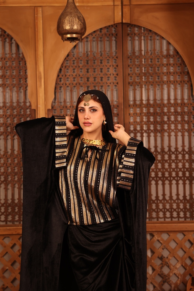 High-Low Poncho Suit