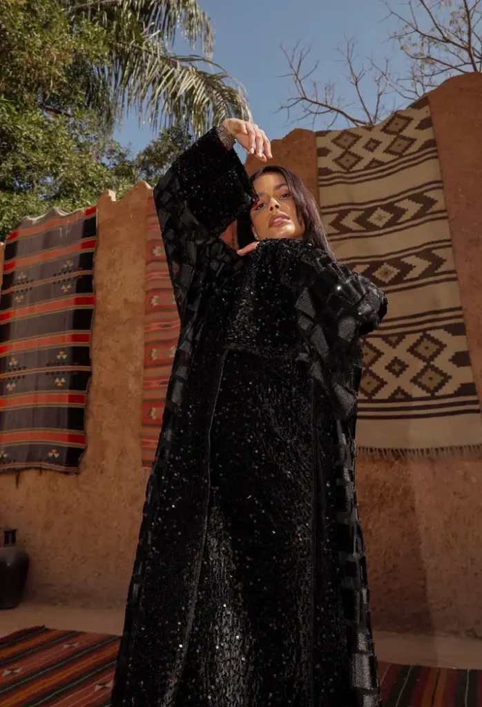 Layered Sequin Inner Kaftan