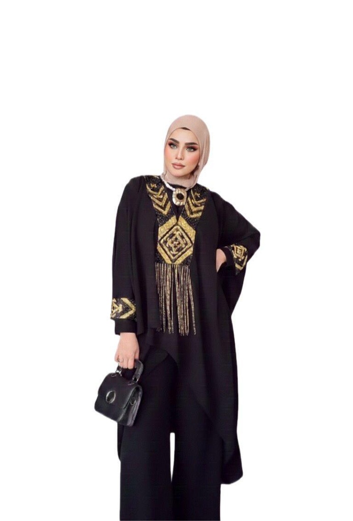 Geometric Embroidered Set