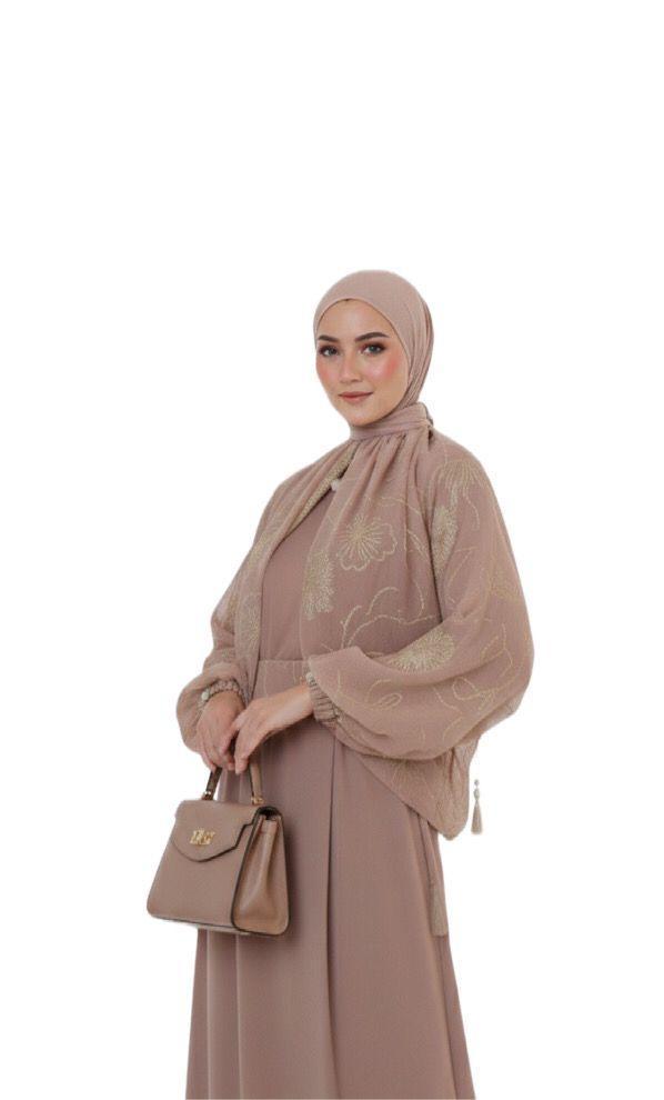 Floral Sequin Evening Gown Dress