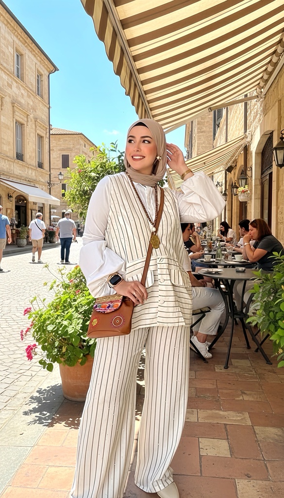 Sparkle Stripe Summer Suit
