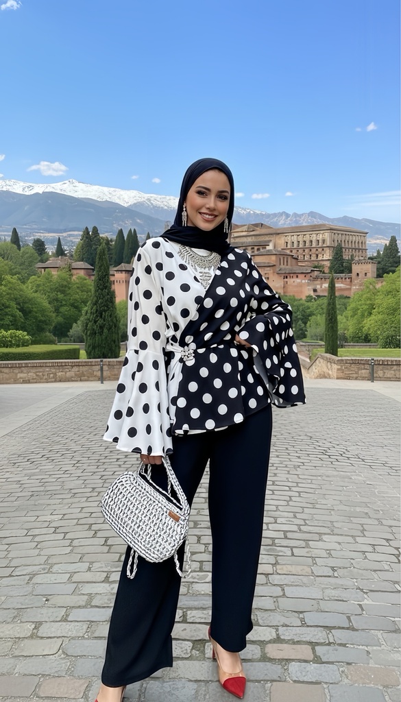 Dual Tone Polka Suit