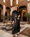 Satin Top Sequin Skirt Suit