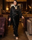 Layered Embroidered Fringe Suit