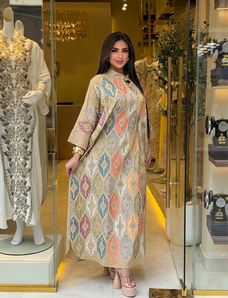 Colorful Sequin Abaya
