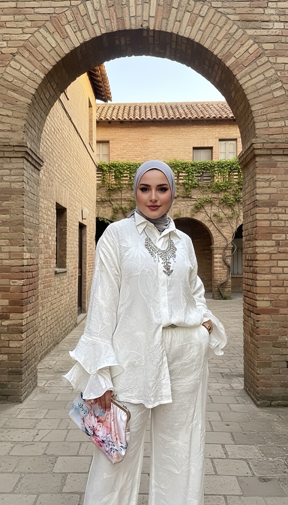 Soft Textured Shirt Suit