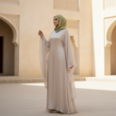 Soft Shimmering Chiffon Dress