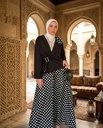 Black Blazer Polka Dot Suit