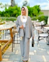 Casual Striped Shirt Suit