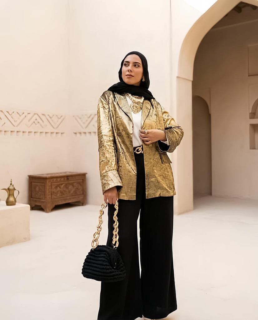 Shimmer Blazer Pants Suit
