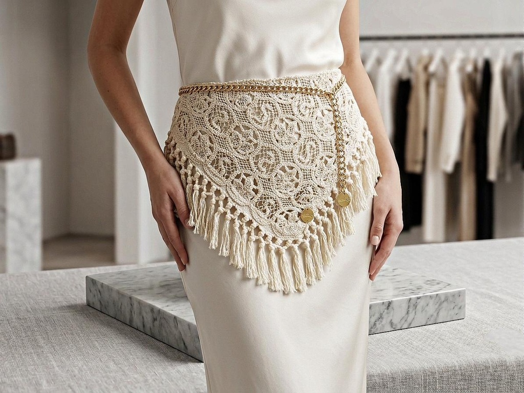 Knot & Fringes Belt