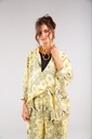 Abstract Print Buttoned Suit