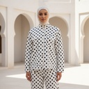 Polka Zip-Up Jacket Suit