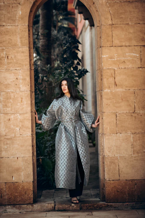 Baheya Kaftan in Luxurious Brocade Organza