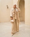 Lace Pants Ribbed Suit