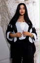 Contrast Trim Kimono