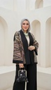 Embroidered Cardigan Satin Suit