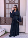 Chiffon Detail Kaviar Suit