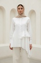 Asymmetrical Peplum Blopin Shirt