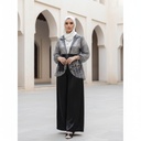 Sequin Jacket Satin Pants Suit