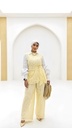 Textured Mesh Waist Tie Suit