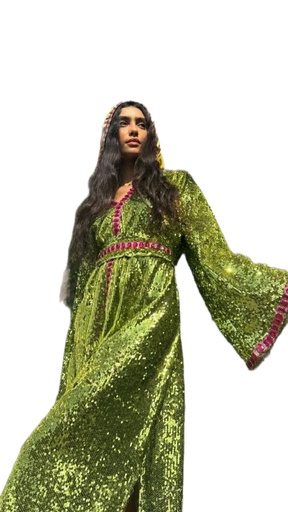 [sb21-rmd25] Glow Kaftan Dress