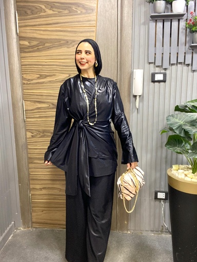 Cross Front Angle Pantsuit