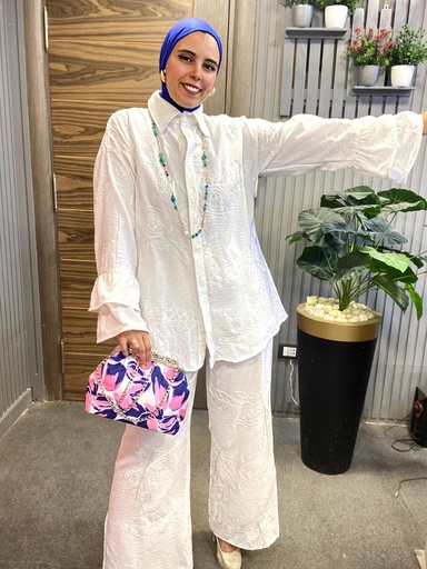 [s64-hers] Leafy Embroidered Set