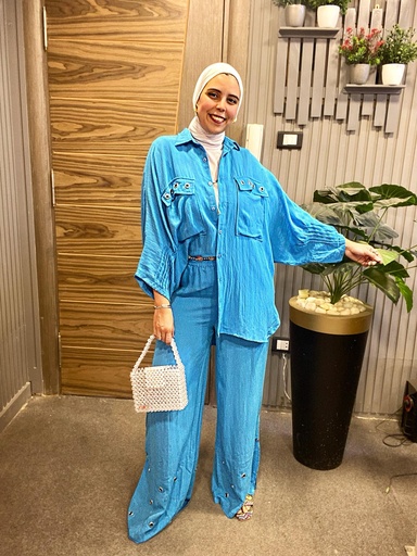 [s10-hers] Summer Slit Pants Set