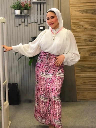 [L112-louqi] Wrapping Multicolored skirt