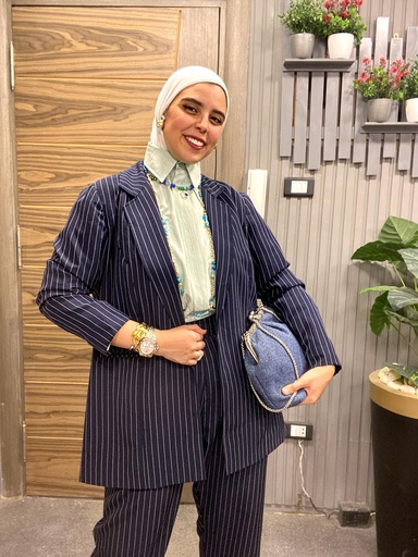 Pin Me Down Stripped Striped Formal Set