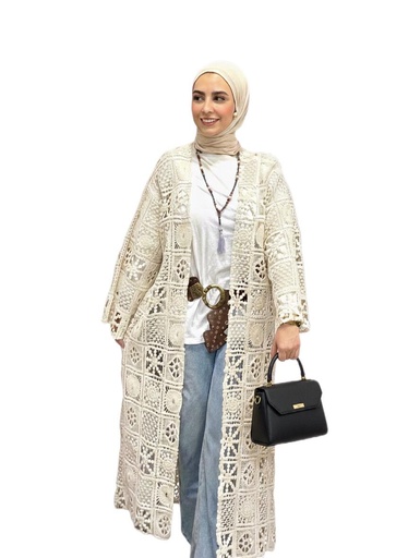 [S17-hers-sum2025] Crochet Kimono Cardigan