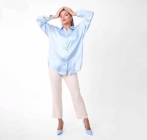 Satin Plain Classic Shirt