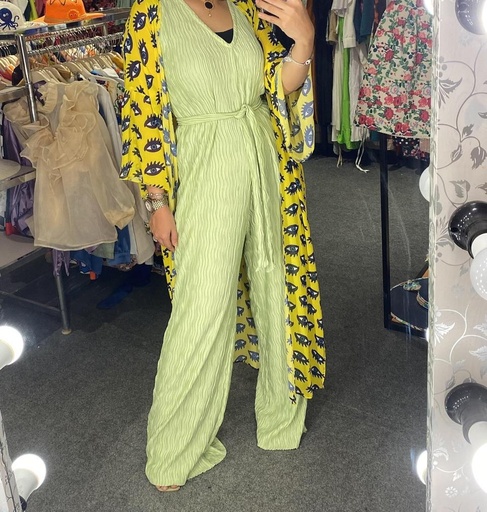Sleeveless Pleated Jumpsuit 