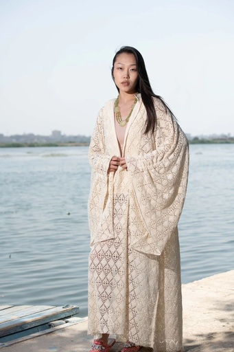 [103-ger-sum25] Lamira Cotton Crochet Cover-Up Dress