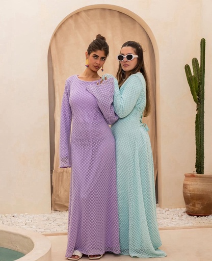 Crochet Back Belt Coverup