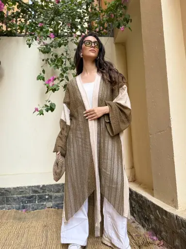 Solina Linen Crochet Cardigan