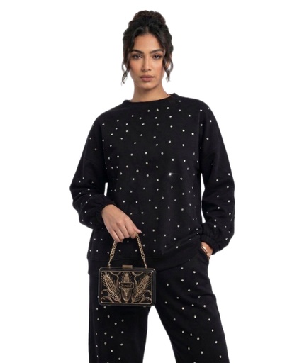 [win25\26] Milton suit white rhinestones