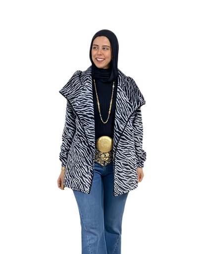 [Win25/26] Zebra Embellished Jacket