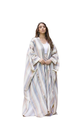 [a5-ger-rmd24] Embroidered Linen Kaftan
