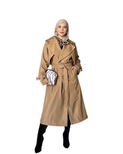 [win26] Classic Belted Trench Coat