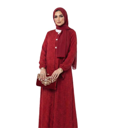 Shimmer Textured Knit Kaftan