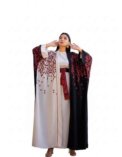 Modern Arabic Script Kaftan