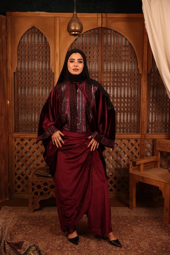 High-Low Poncho Suit